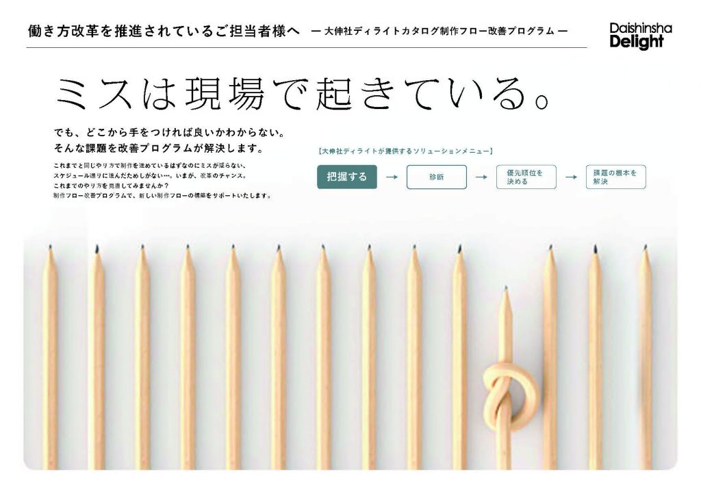 なぜかうまくいかないカタログ制作。ワークショップでお悩み解消！